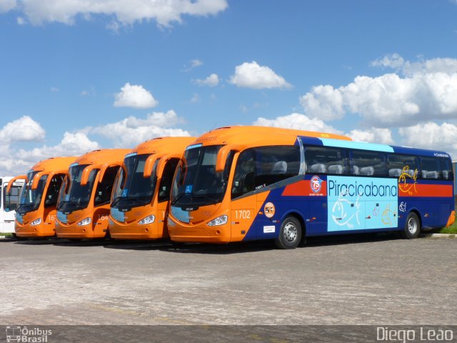 Viação Piracicabana 1702 na cidade de Piracicaba, São Paulo, Brasil, por Diego Leão. Número da foto: #1411505.