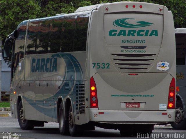 Viação Garcia 7532 na cidade de São Paulo, São Paulo, Brasil, por Rodrigo Coimbra. Número da foto: #1409669.
