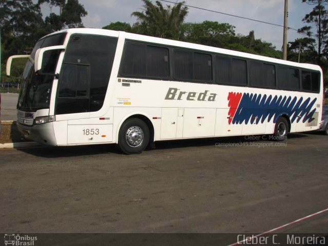 Breda Transportes e Serviços 1853 na cidade de São Paulo, São Paulo, Brasil, por Cleber C.  Moreira. Número da foto: #1412438.