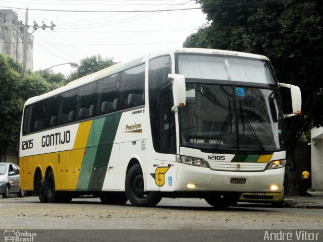 Empresa Gontijo de Transportes 12105 na cidade de Rio de Janeiro, Rio de Janeiro, Brasil, por André Vitor  Silva dos Santos. Número da foto: #1413032.