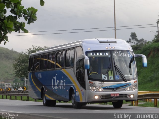 Viação Clewis 21206 na cidade de Queimados, Rio de Janeiro, Brasil, por Sidcley Lourenço. Número da foto: #1413246.