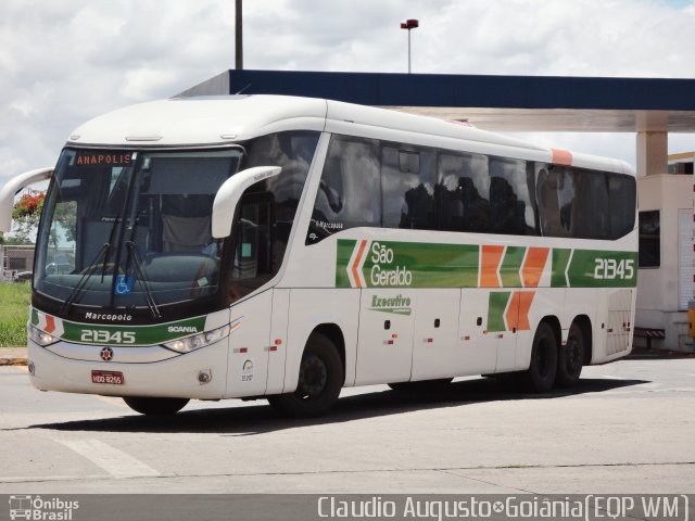 Cia. São Geraldo de Viação 21345 na cidade de Goiânia, Goiás, Brasil, por Vicente Pinto Moreira. Número da foto: #1412266.