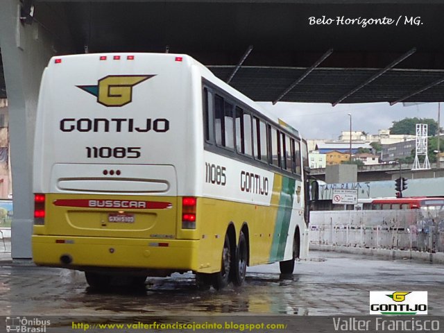 Empresa Gontijo de Transportes 11085 na cidade de Belo Horizonte, Minas Gerais, Brasil, por Valter Francisco. Número da foto: #1412878.