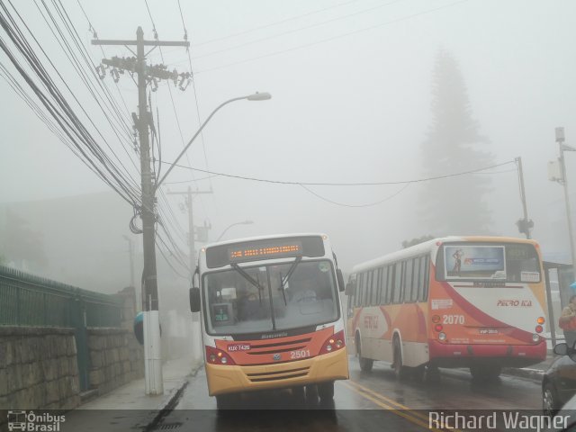 Petro Ita Transportes Coletivos de Passageiros 2501 na cidade de Petrópolis, Rio de Janeiro, Brasil, por Richard Wagner. Número da foto: #1412919.