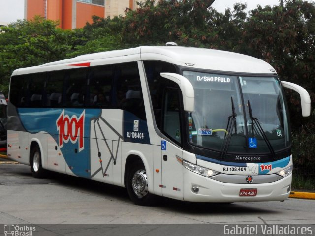 Auto Viação 1001 RJ 108.404 na cidade de São Paulo, São Paulo, Brasil, por Gabriel Valladares. Número da foto: #1414433.