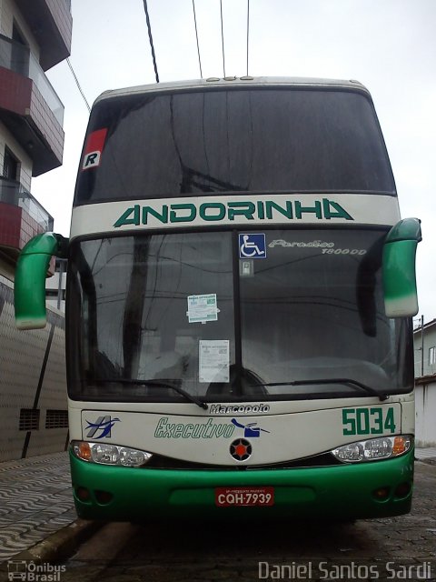 Empresa de Transportes Andorinha 5034 na cidade de Praia Grande, São Paulo, Brasil, por Daniel Santos Sardi. Número da foto: #1415724.