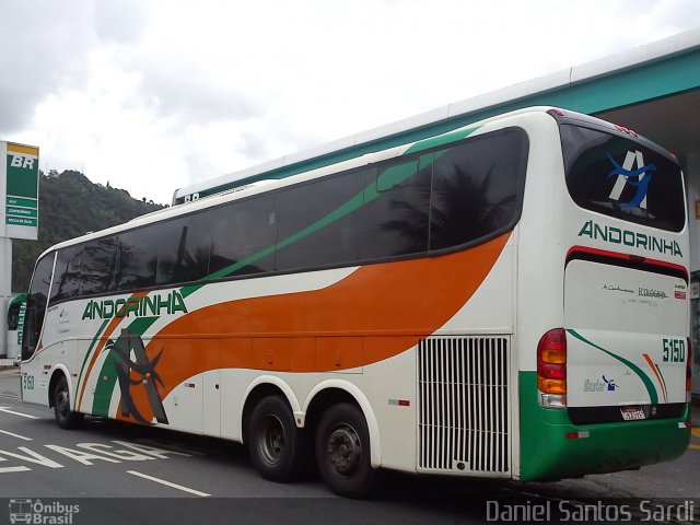Empresa de Transportes Andorinha 5150 na cidade de Santos, São Paulo, Brasil, por Daniel Santos Sardi. Número da foto: #1415739.