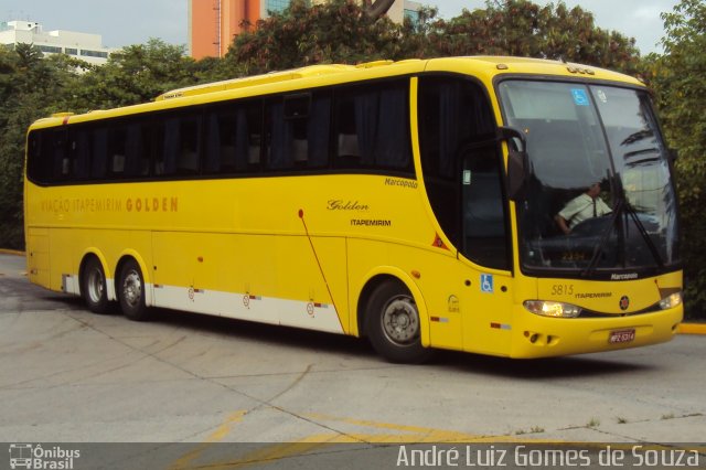 Viação Itapemirim 5815 na cidade de São Paulo, São Paulo, Brasil, por André Luiz Gomes de Souza. ID da foto: 1415423.