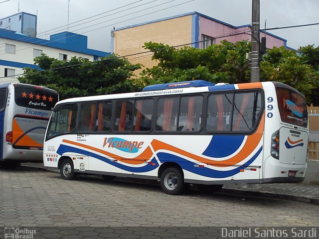 Vicampe Transportes e Turismo 990 na cidade de Praia Grande, São Paulo, Brasil, por Daniel Santos Sardi. Número da foto: #1415713.