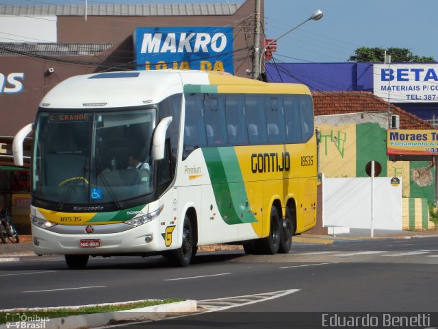 Empresa Gontijo de Transportes 18535 na cidade de Campo Grande, Mato Grosso do Sul, Brasil, por Eduardo Benetti . Número da foto: #1414285.