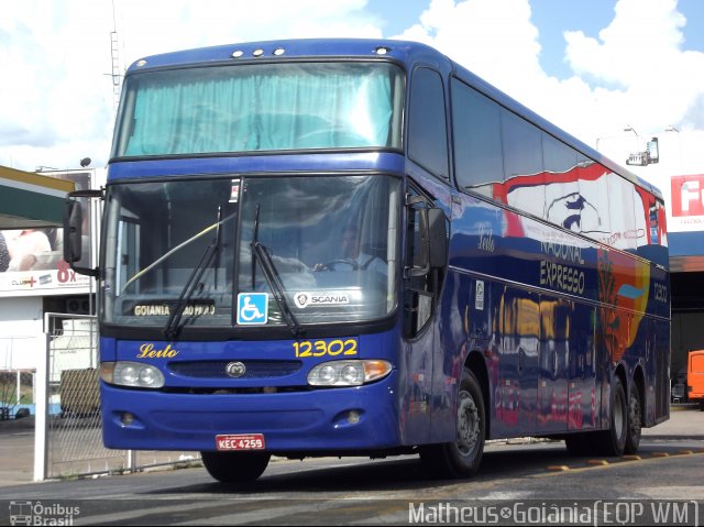 Nacional Expresso 12302 na cidade de Goiânia, Goiás, Brasil, por Vicente Pinto Moreira. Número da foto: #1416112.
