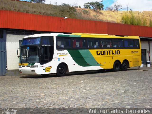 Empresa Gontijo de Transportes 15670 na cidade de João Monlevade, Minas Gerais, Brasil, por Antonio Carlos Fernandes. Número da foto: #1416490.