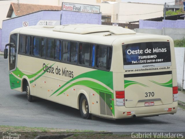 Viação Oeste de Minas 370 na cidade de Divinópolis, Minas Gerais, Brasil, por Gabriel Valladares. ID da foto: 1380555.