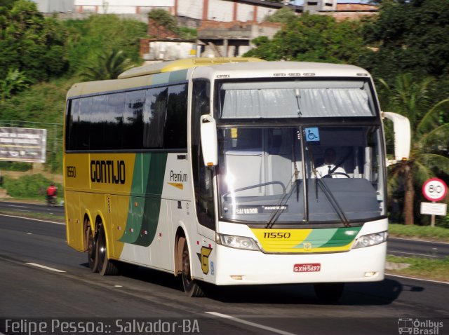 Empresa Gontijo de Transportes 11550 na cidade de Salvador, Bahia, Brasil, por Felipe Pessoa de Albuquerque. Número da foto: #1380959.