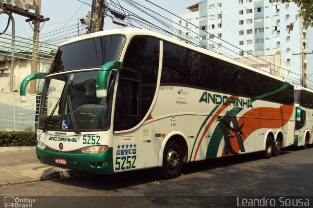 Empresa de Transportes Andorinha 5252 na cidade de Cuiabá, Mato Grosso, Brasil, por [Leandro Sousa]. Número da foto: #1380430.