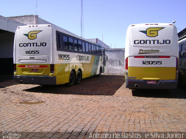 Empresa Gontijo de Transportes 11055 na cidade de Uberlândia, Minas Gerais, Brasil, por Antonio de Bastos  e Silva Junior. ID da foto: 1420541.