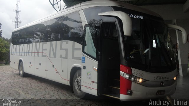 Auto Viação Catarinense 3260 na cidade de Joinville, Santa Catarina, Brasil, por Andrey  Lima. Número da foto: #1419284.