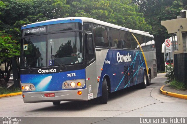Viação Cometa 7673 na cidade de São Paulo, São Paulo, Brasil, por Leonardo Fidelli. Número da foto: #1418577.