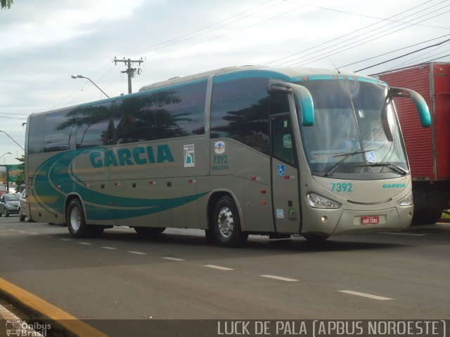 Viação Garcia 7392 na cidade de Londrina, Paraná, Brasil, por Luis de Ricado Brito. ID da foto: 1420948.