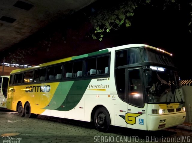 Empresa Gontijo de Transportes 15705 na cidade de Belo Horizonte, Minas Gerais, Brasil, por Sérgio Augusto Braga Canuto. ID da foto: 1422749.