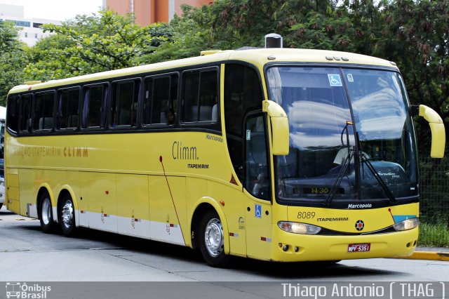 Viação Itapemirim 8089 na cidade de São Paulo, São Paulo, Brasil, por Thiago Antonio de Figueiredo. Número da foto: #1424428.