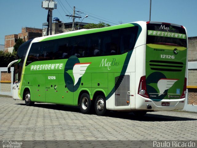 Viação Presidente 12126 na cidade de Divinópolis, Minas Gerais, Brasil, por Paulo Ricardo. Número da foto: #1423344.