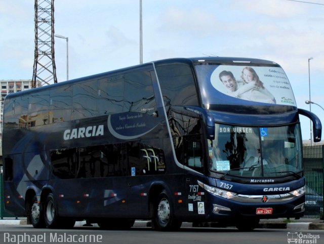 Viação Garcia 7157 na cidade de São Paulo, São Paulo, Brasil, por Raphael Malacarne. ID da foto: 1424738.