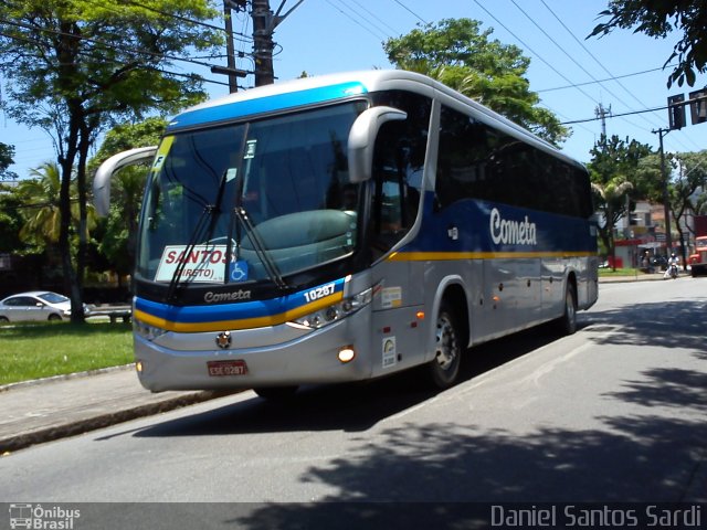 Viação Cometa 10287 na cidade de Santos, São Paulo, Brasil, por Daniel Santos Sardi. Número da foto: #1424469.