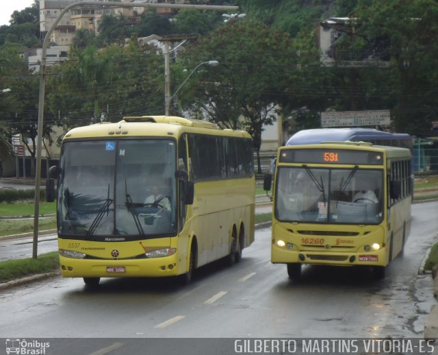 Viação Itapemirim 5537 na cidade de Vitória, Espírito Santo, Brasil, por Gilberto Martins. Número da foto: #1424217.
