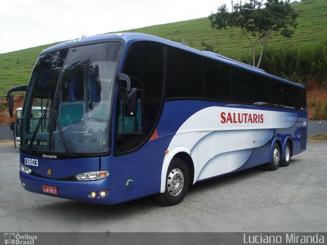 Viação Salutaris e Turismo 13803 na cidade de Ponte Nova, Minas Gerais, Brasil, por Luciano Miranda. ID da foto: 1424817.