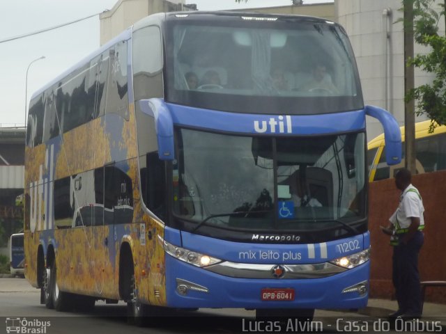UTIL - União Transporte Interestadual de Luxo 11202 na cidade de Rio de Janeiro, Rio de Janeiro, Brasil, por Lucas Alvim. Número da foto: #1425020.