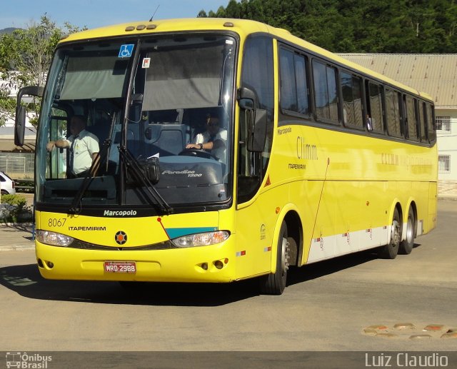 Viação Itapemirim 8067 na cidade de Manhumirim, Minas Gerais, Brasil, por Luiz Claudio . Número da foto: #1426647.