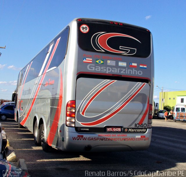 Gasparzinho Turismo 1040 na cidade de Santa Cruz do Capibaribe, Pernambuco, Brasil, por Renato Barros. Número da foto: #1429043.
