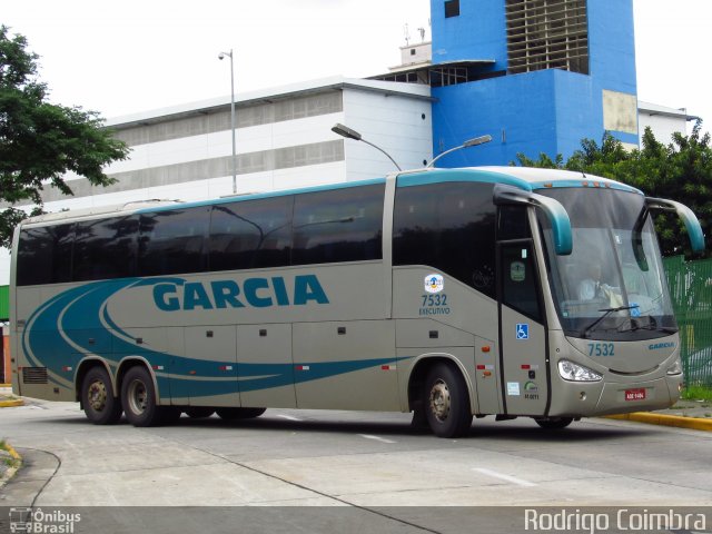 Viação Garcia 7532 na cidade de São Paulo, São Paulo, Brasil, por Rodrigo Coimbra. ID da foto: 1428069.