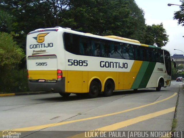 Empresa Gontijo de Transportes 5885 na cidade de São Paulo, São Paulo, Brasil, por Luis de Ricado Brito. ID da foto: 1428875.