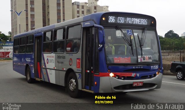 Viação Pirajuçara 11.530 na cidade de Taboão da Serra, São Paulo, Brasil, por Fábio de Sá Aráujo. Número da foto: #1428928.
