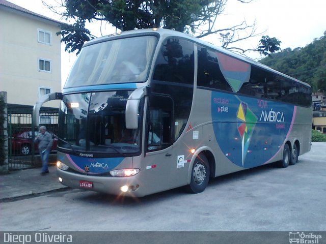 Nova América Turismo 1300 na cidade de Teresópolis, Rio de Janeiro, Brasil, por Diego Oliveira. ID da foto: 1429136.