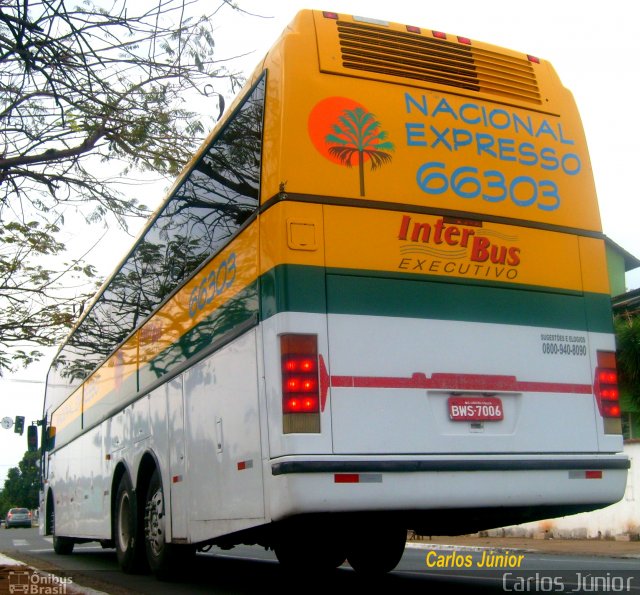 Nacional Expresso 66303 na cidade de Goiânia, Goiás, Brasil, por Carlos Júnior. ID da foto: 1429223.