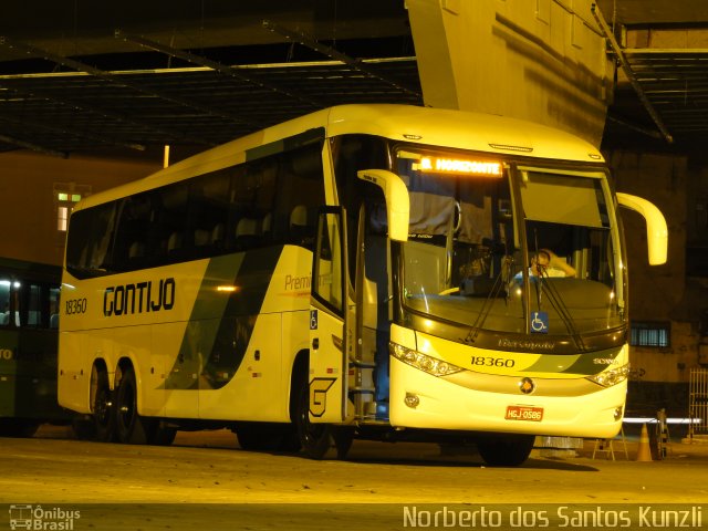 Empresa Gontijo de Transportes 18360 na cidade de Belo Horizonte, Minas Gerais, Brasil, por Norberto dos Santos Kunzli. Número da foto: #1427584.