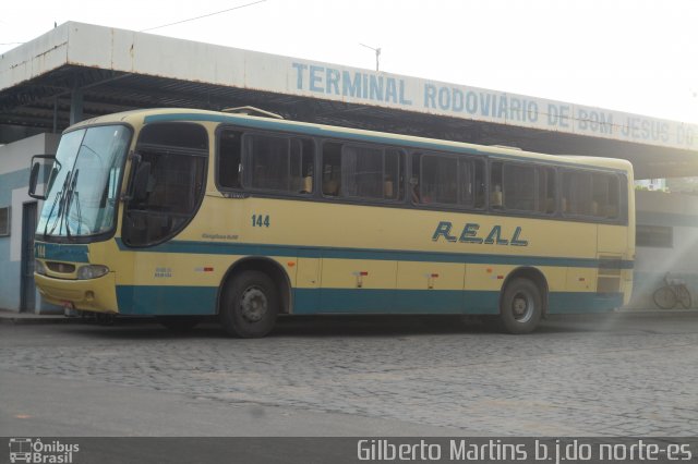 Viação Real Ita 144 na cidade de Bom Jesus do Norte, Espírito Santo, Brasil, por Gilberto Martins. Número da foto: #1429831.