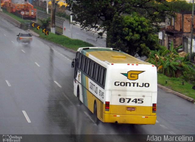 Empresa Gontijo de Transportes 8745 na cidade de Belo Horizonte, Minas Gerais, Brasil, por Adão Raimundo Marcelino. ID da foto: 1430812.