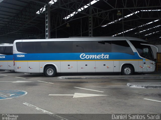 Viação Cometa 10284 na cidade de Praia Grande, São Paulo, Brasil, por Daniel Santos Sardi. Número da foto: #1430709.