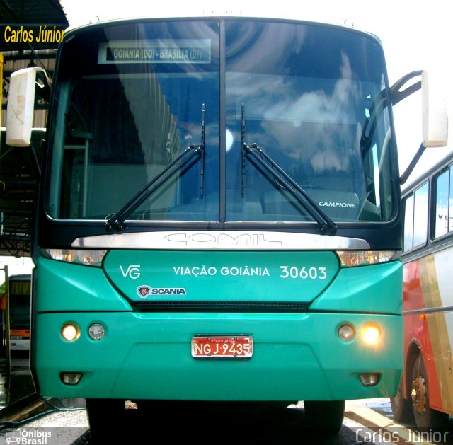 Viação Goiânia 30603 na cidade de Goiânia, Goiás, Brasil, por Carlos Júnior. Número da foto: #1430463.