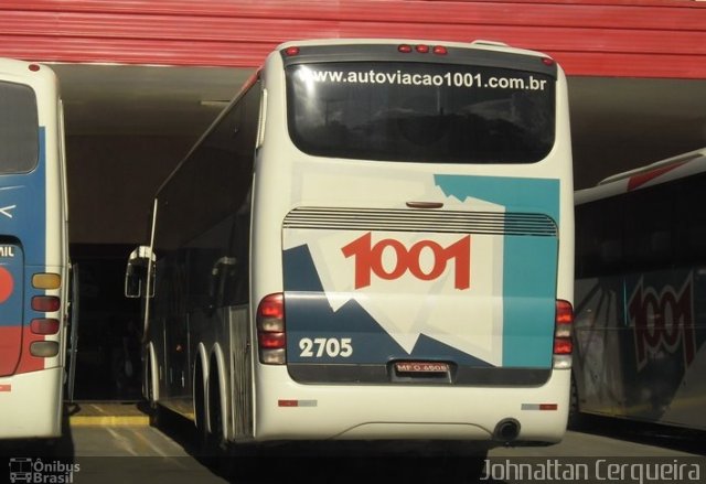 Auto Viação 1001 2705 na cidade de Sapucaia, Rio de Janeiro, Brasil, por Johnattan Cerqueira. Número da foto: #1431658.