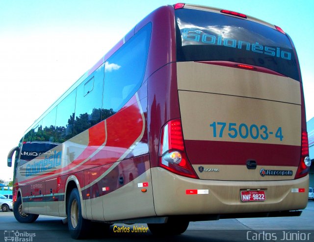 Auto Viação Goianésia 175003-4 na cidade de Goiânia, Goiás, Brasil, por Carlos Júnior. Número da foto: #1433541.