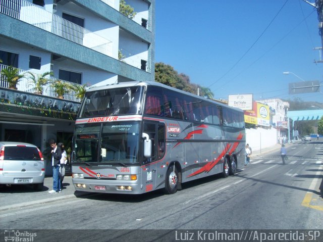 Lindetur - Empresa de Transportes Rodoviarios Lindermann 2003 na cidade de Aparecida, São Paulo, Brasil, por Luiz Krolman. Número da foto: #1432541.