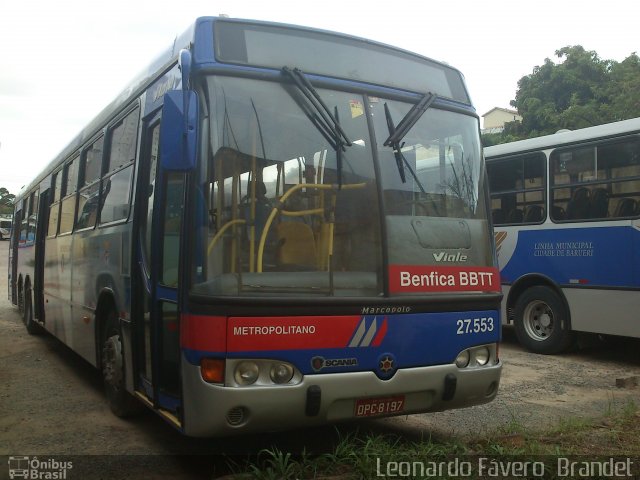 BBTT - Benfica Barueri Transporte e Turismo 27.553 na cidade de Barueri, São Paulo, Brasil, por Leonardo Fávero  Brandet. Número da foto: #1432399.