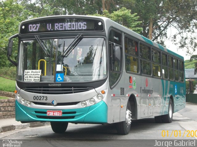 Auto Viação Urubupungá 00273 na cidade de Osasco, São Paulo, Brasil, por Jorge  Gabriel. ID da foto: 1432722.