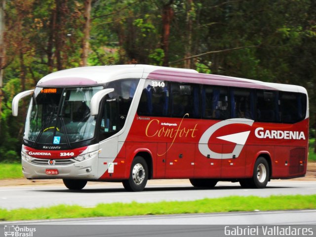 Expresso Gardenia 3340 na cidade de Oliveira, Minas Gerais, Brasil, por Gabriel Valladares. Número da foto: #1433165.