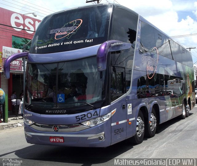 Expresso Lobato 5204 na cidade de Goiânia, Goiás, Brasil, por Vicente Pinto Moreira. Número da foto: #1432411.